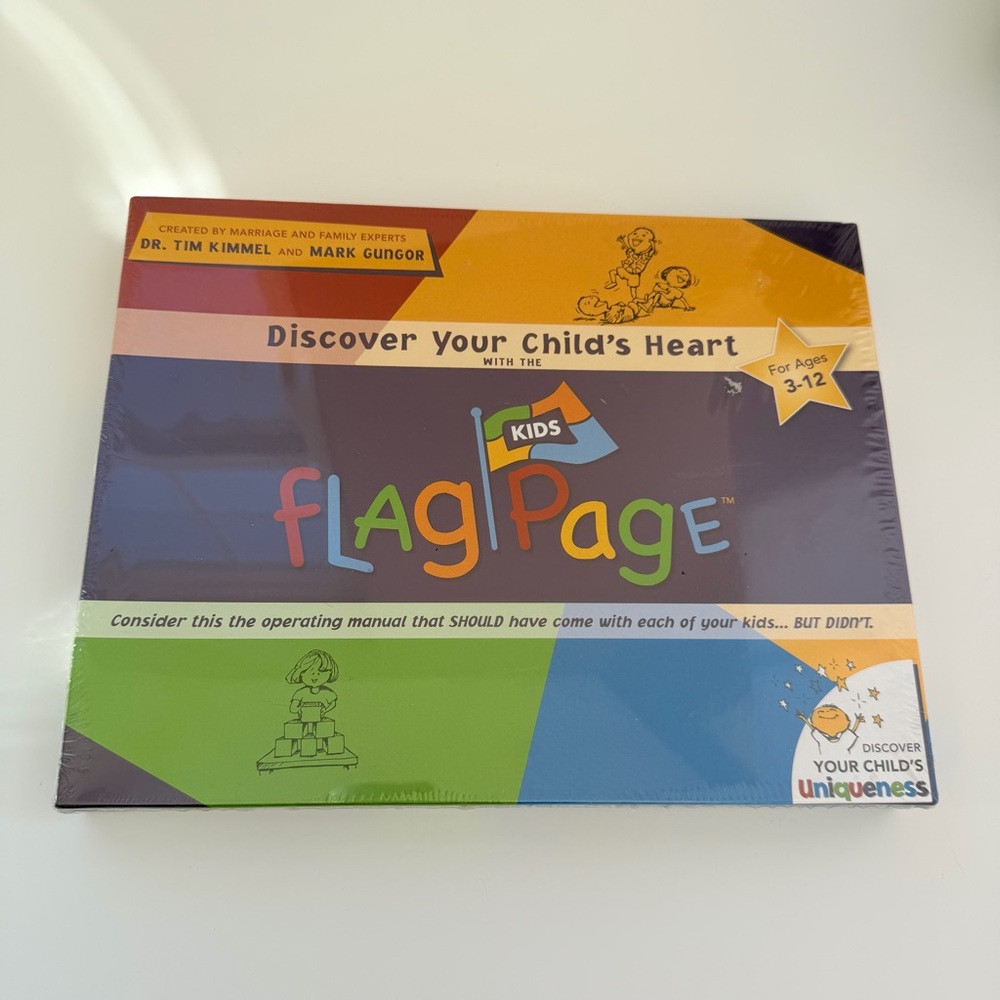 Kids Flag Page Dr. Tim Kimmel & Mark Gungor Child's Heart Board Game• New Sealed
